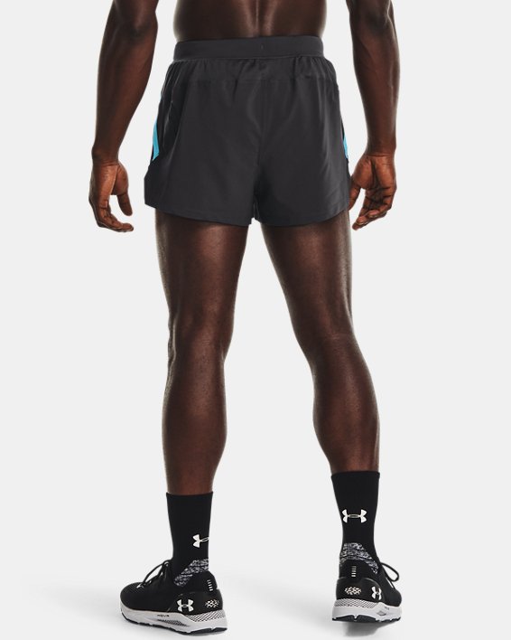 Men's UA Launch Run Split Shorts, Gray, pdpMainDesktop image number 1